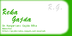 reka gajda business card
